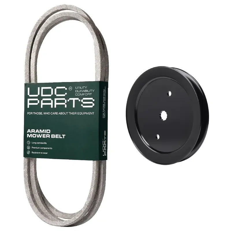 UDC Parts Mower Kit / Belt 140218 + Pulley 195945 / Fits Husqvarna LTH171