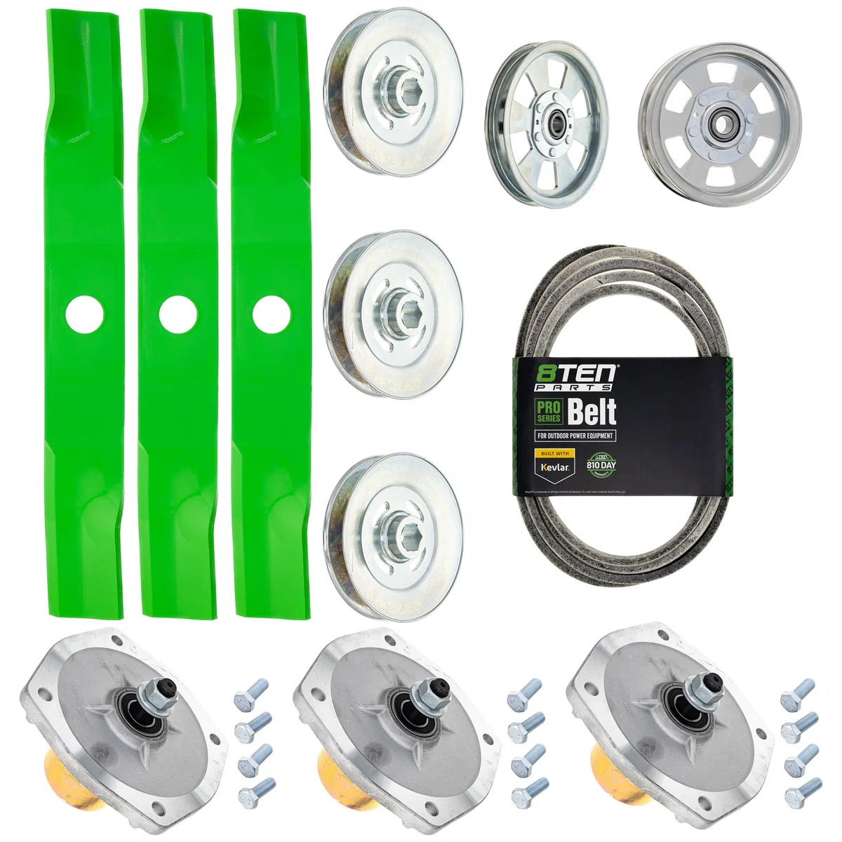 Blade Spindle Belt idler Kit for Kubota Z421 Z422 RCK54P-400Z K5613-34340