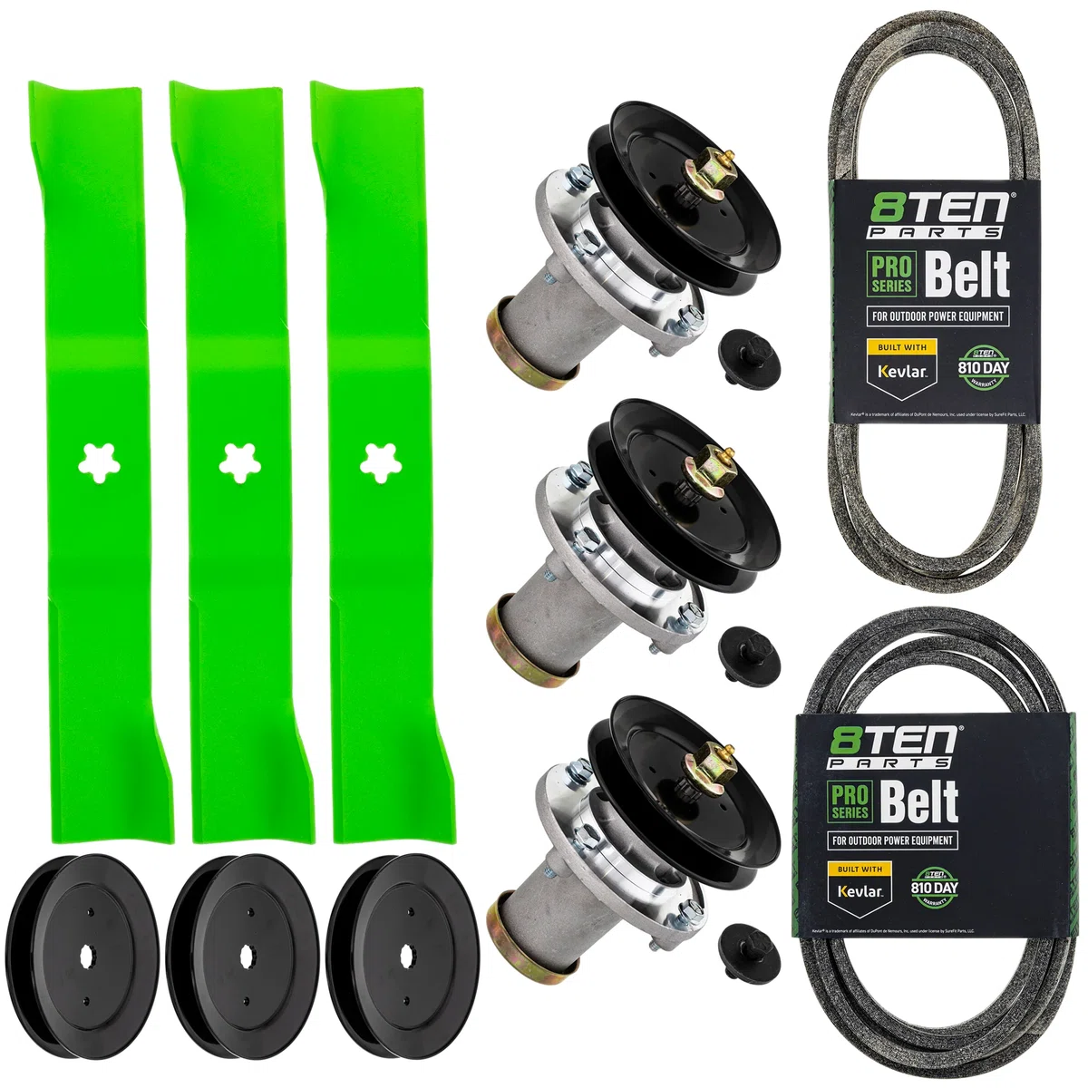 Blade Spindle Belt Kit for Husqvarna TS354D 54-Inch 582062502 539112170