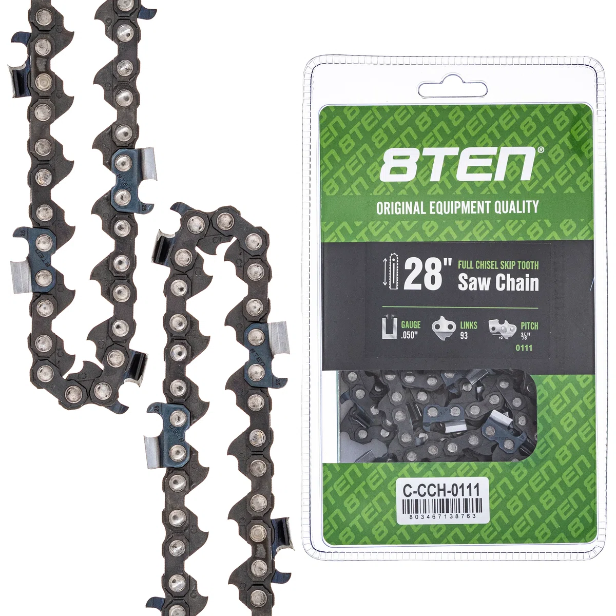 Chainsaw Chain 28 Inch .050 3/8 93DL For Homelite Echo 585550093 72EXJ093G 72EXL093G 72LPX093G