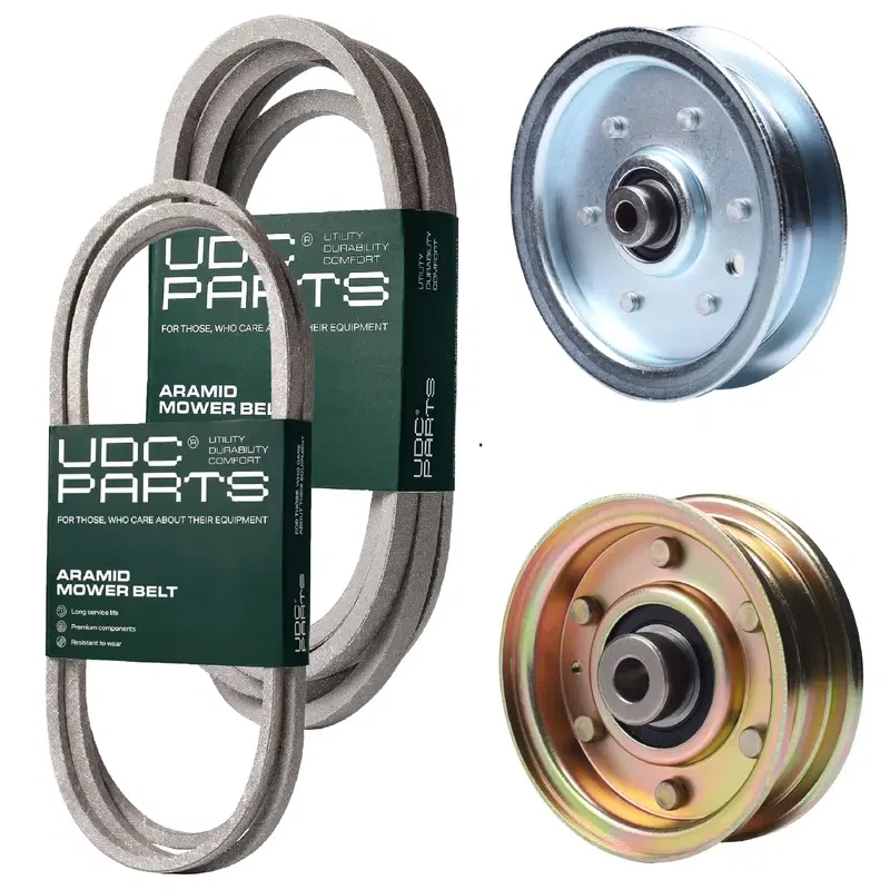 UDC Parts Mower Kit / Belt 754-04033 + Belt 754-0497 + Pulley 756-04224 + Pulley 756-1229 / Fits Huskee 608G 608H