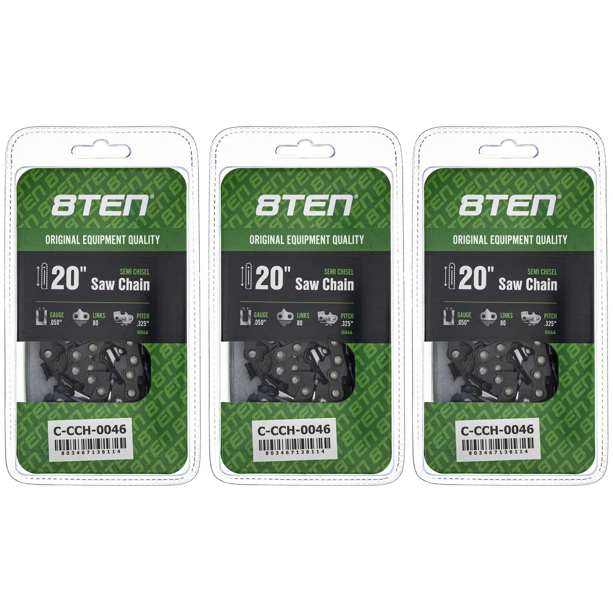 Chainsaw Chain 20 Inch .050 .325 80DL For Makita 501840880 591095780 20LPX080G 501840680 581643680 | 3-PACK