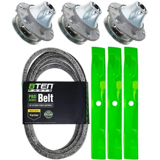 Blade Spindle Belt Kit for John Deere Ztrak Z735E 60-Inch UC14208 AUC13154