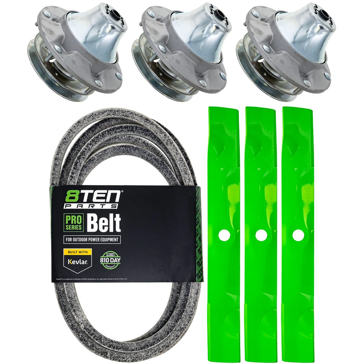 Blade Spindle Belt Kit for John Deere Ztrak Z735E 60-Inch UC14208 AUC13154