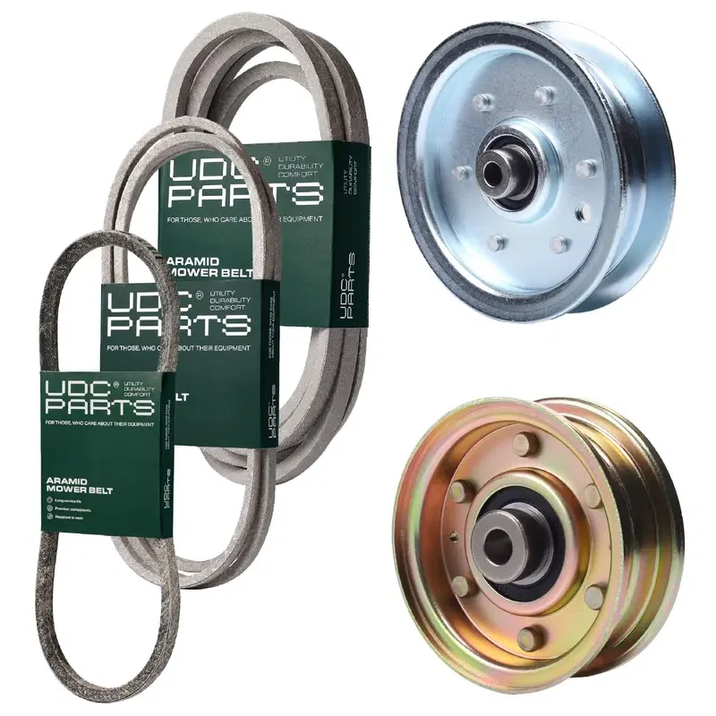 UDC Parts Mower Kit / Belt 754-04033 + Belt 754-0467 + Belt 754-0468 + Pulley 756-04224 + Pulley 756-1229 / Fits Huskee 608G 608H