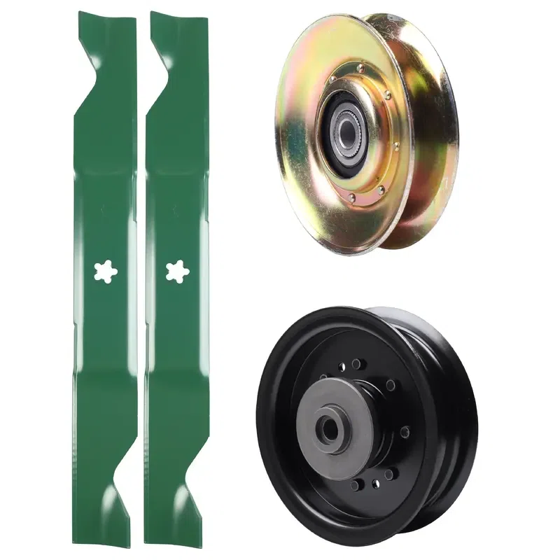 UDC Parts Mower Kit / Pulley 127783 + Pulley 532196104 + 2 Pack Blades 405380 / Fits Husqvarna LT1597