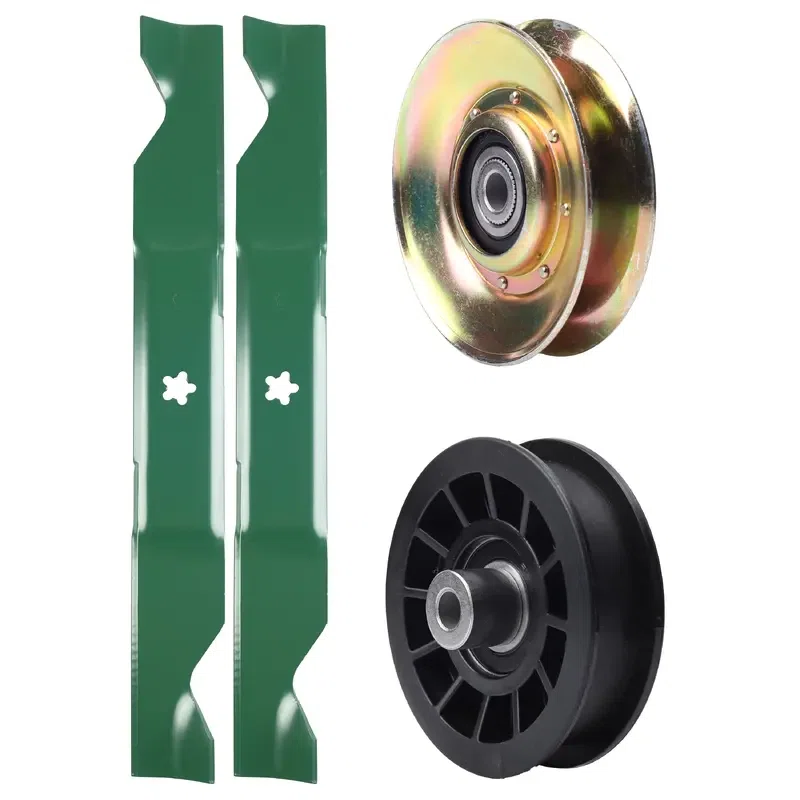 UDC Parts Mower Kit / Pulley 127783 + Pulley 532194327 + 2 Pack Blades 405380 / Fits Husqvarna LT1597