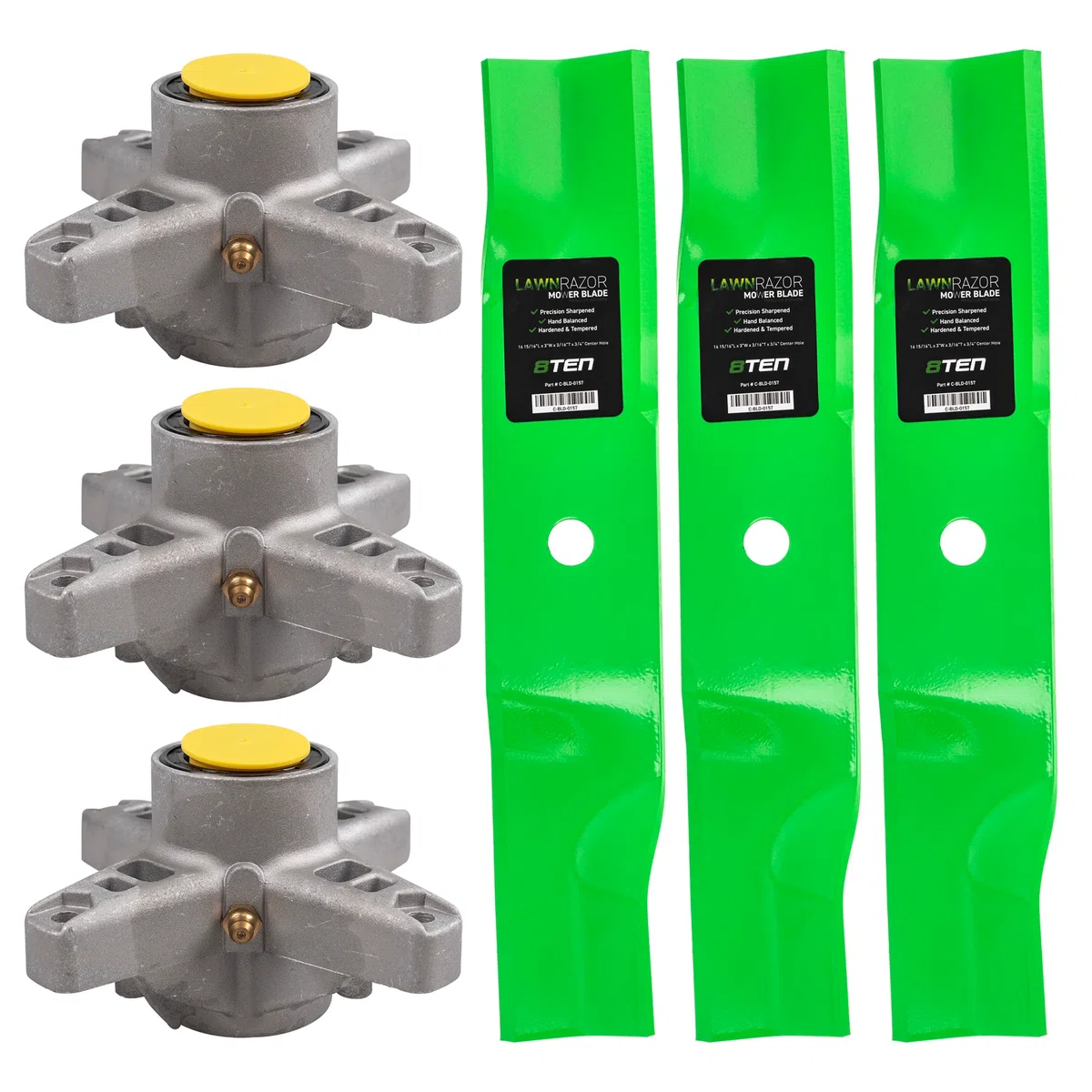 Deck Spindle & Mower Blade Kit For Cub Cadet Craftsman MK1002280