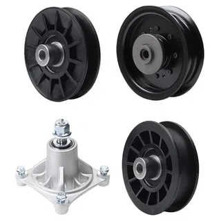 UDC Parts Mower Kit / Pulley 532194326 + Pulley 532194327 + Pulley 532196104 + Spindle 532174356 / Fits Husqvarna LT1597