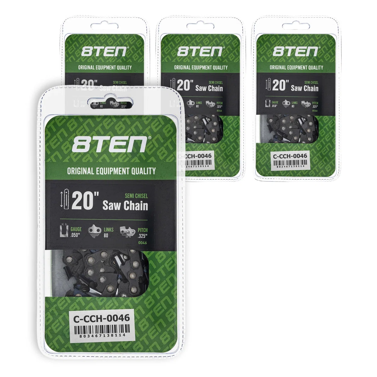 Chainsaw Chain 20 Inch .050 .325 80DL For Makita 501840880 591095780 20LPX080G 501840680 581643680 | 4-PACK