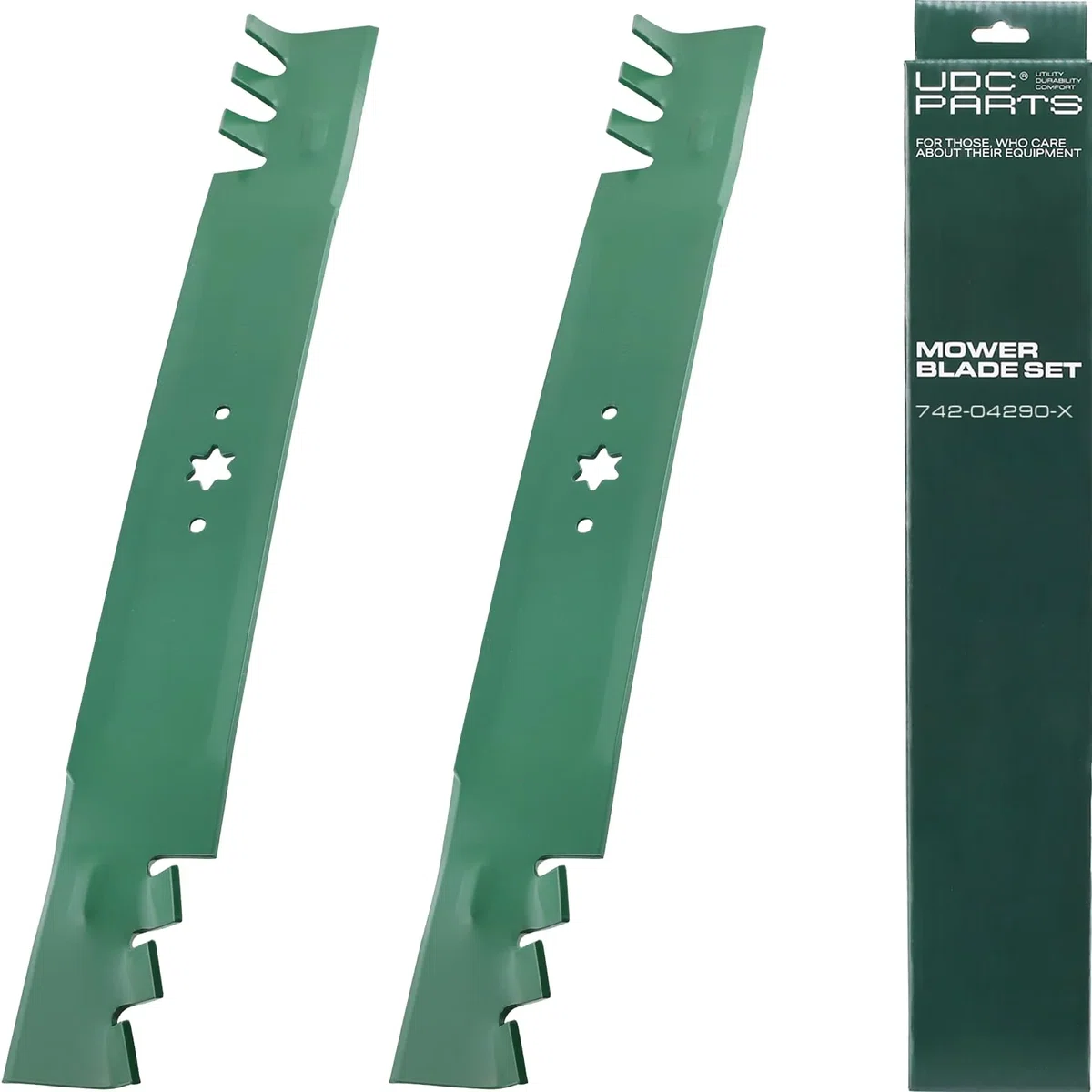 942-04290-X Mower Gator Mulching Blades 6 Point Star Replacement for Cub Cadet 46 Inch LTX 1045 1046 XT1 LT46 XT2 LX46 742-04290-X 942-04244A 942-04290A Craftsman Troy Bilt / 2 Pack