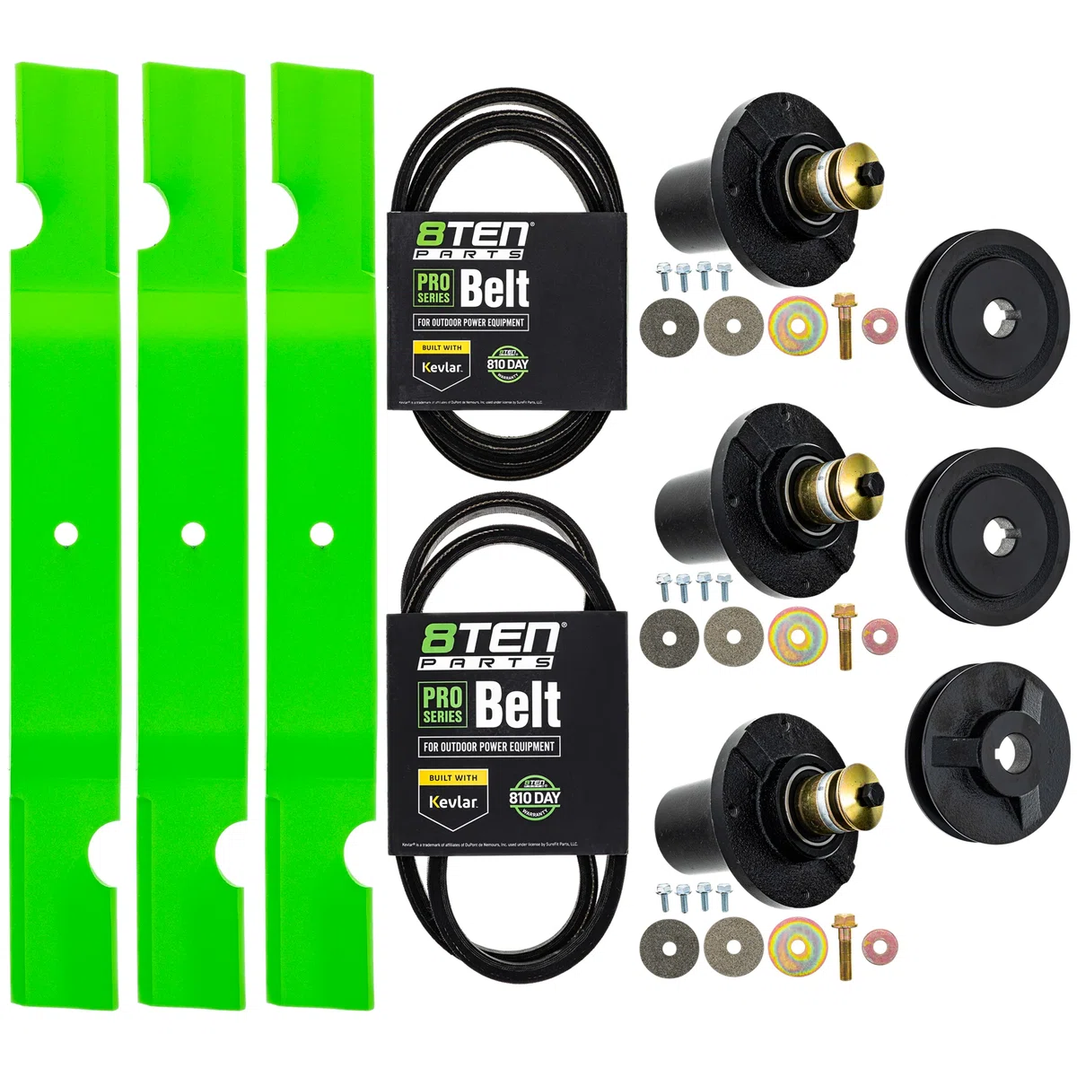 Blade Spindle Belt Kit for Grasshopper 9561 9661 61-Inch 320245 623784
