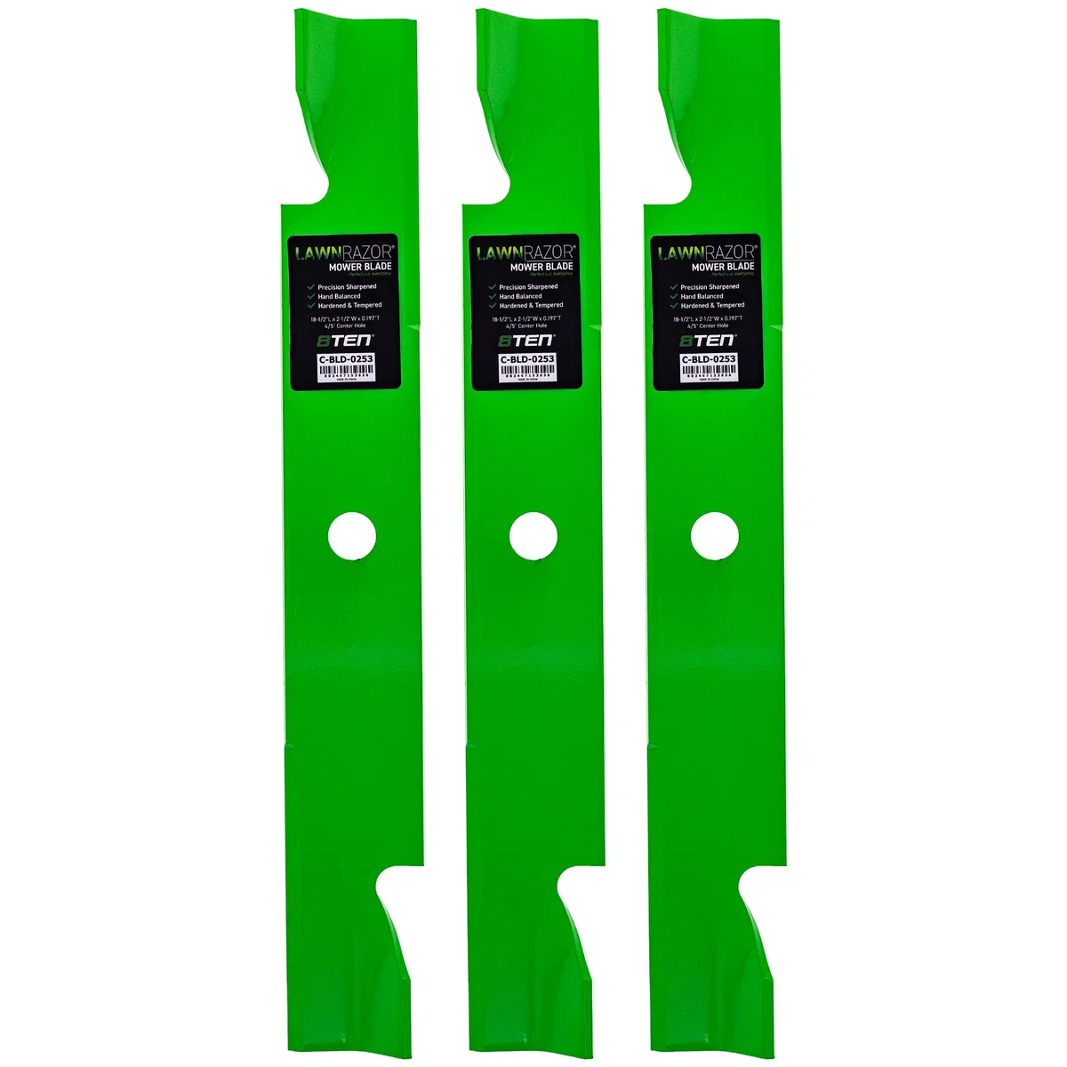LawnRAZOR Notched High Lift Blade For Murray 1737252BZYP 1737252BM | 3-PACK