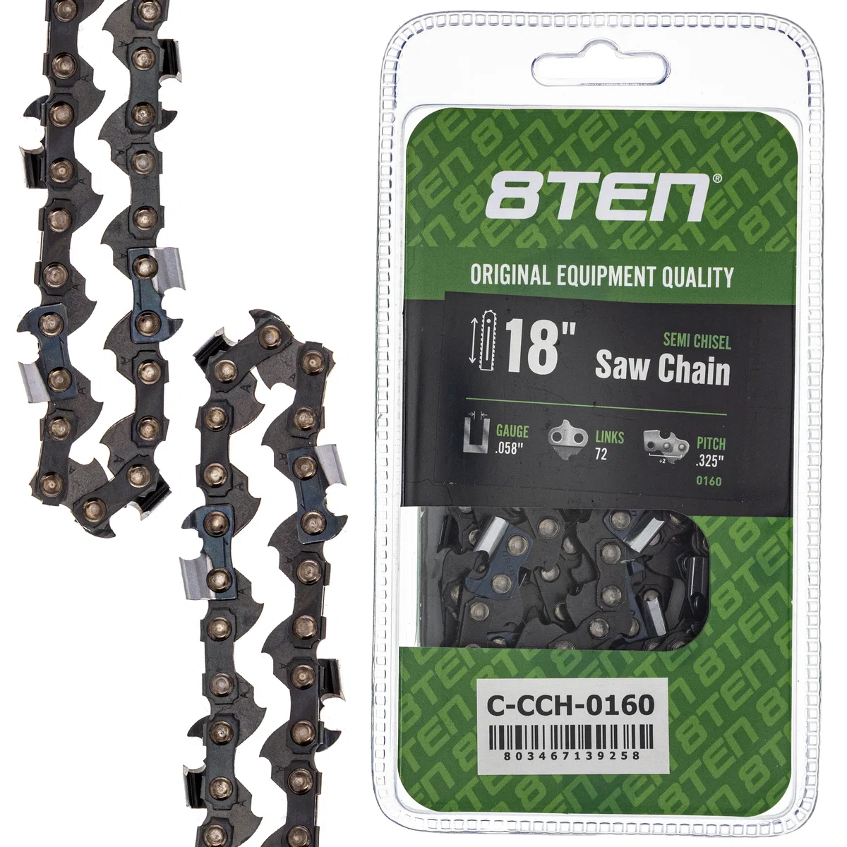 Chainsaw Chain 18 Inch .058 .325 72DL For Solo Makita Homelite 21LPX072G 25RS372E 501840472