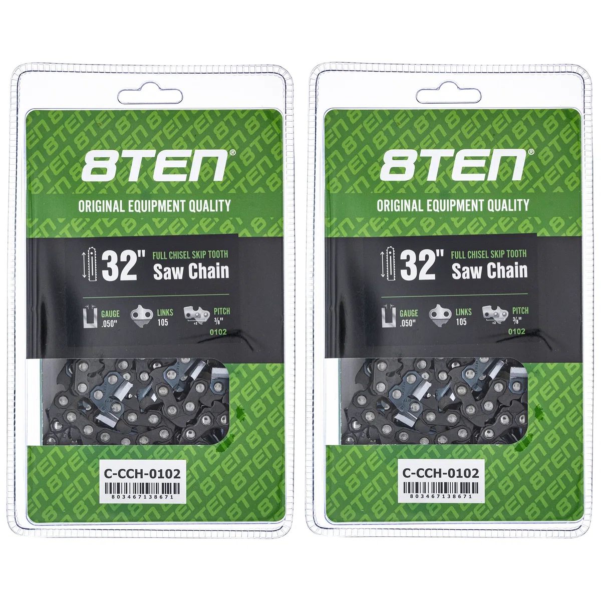 Chainsaw Chain 32 Inch .050 3/8 105DL For Dolmar Solo Dayton 72EXJ105G 72LPX105G 72LPX105CQ | 2-PACK