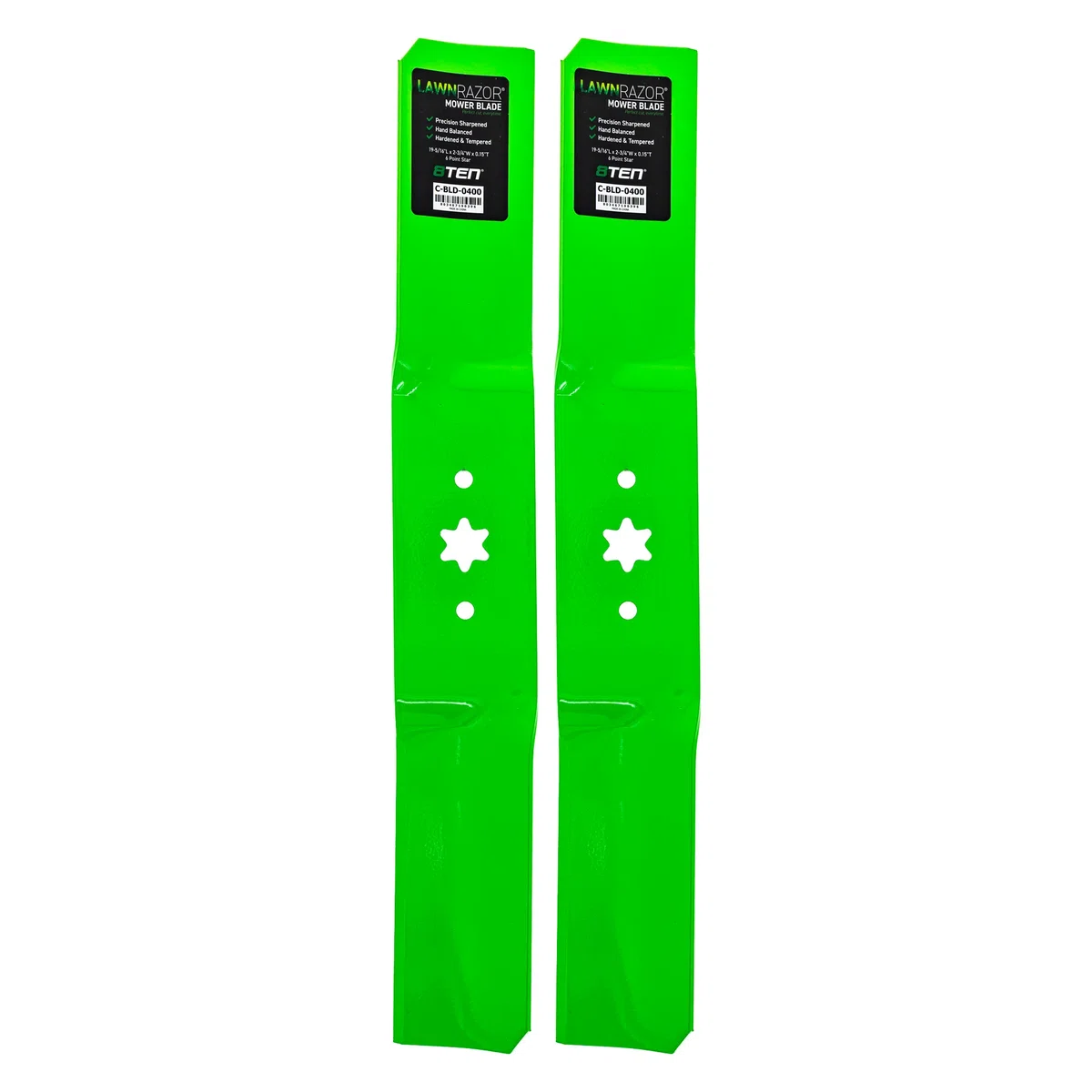 LawnRAZOR High Lift Blade For Yard-Machines Wizard White Outdoor 742-0654 | 2-PACK