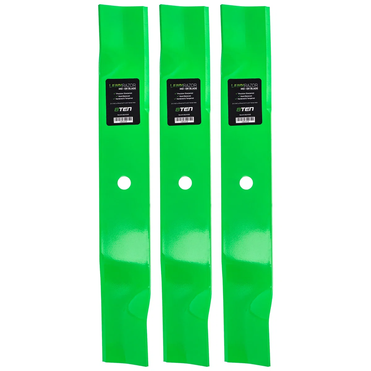 LawnRAZOR High Lift Blade For Cub Cadet Craftsman Columbia 942-04415 02005019 742-04415 01005338 | 3-PACK
