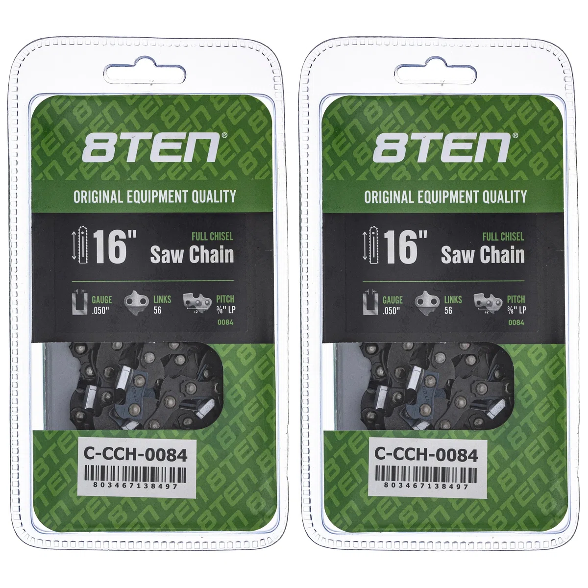 Chainsaw Chain 16 Inch .050 3/8 LP 56DL For Solo Husqvarna 576936556 501847056 91PX056G 91VXL056G | 2-PACK
