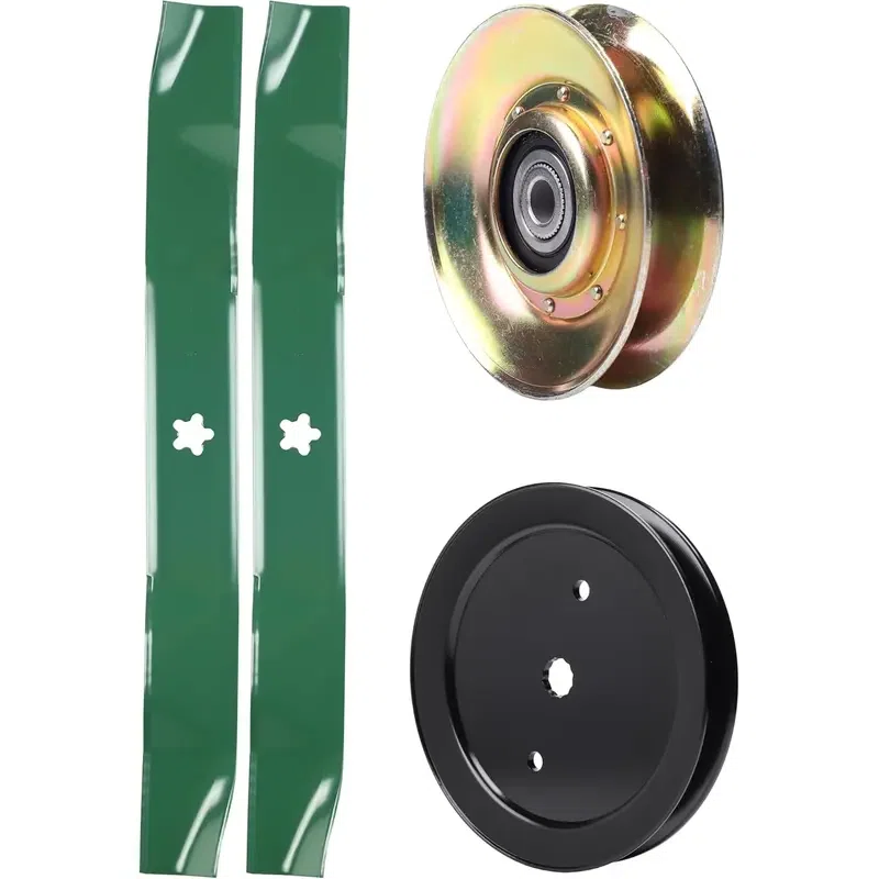 UDC Parts Mower Kit / Pulley 127783 + Pulley 195945 + 2 Pack Blades 134149 / Fits Poulan Pro PB19542LT PK20H42YT