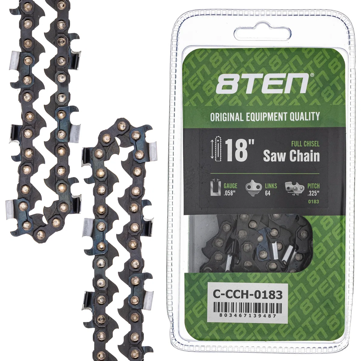 Chainsaw Chain 18 Inch .058 .325 64DL For Makita Dolmar 21BPX064G 501840464 25RM364E