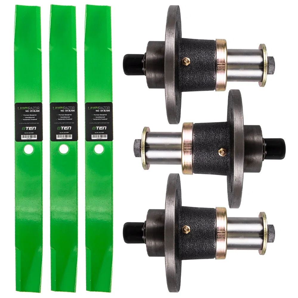 Deck Spindles & Mower Blades Kit For Gravely MK1001869