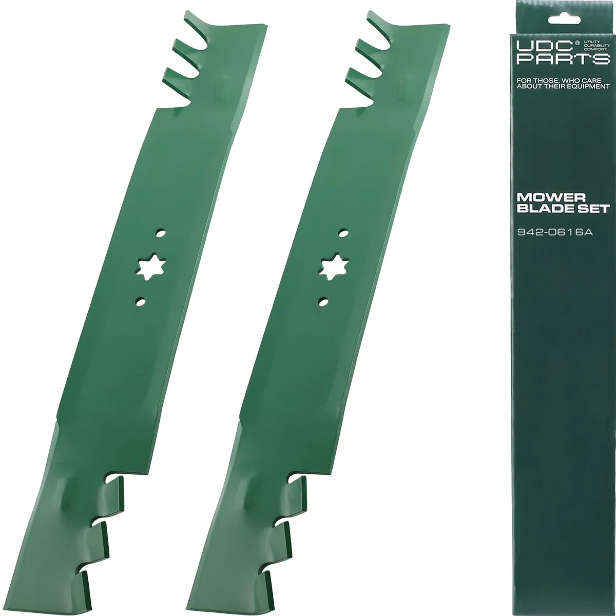 942-0616A 6 Star Lawn Mower Blades Replacement for Cub Cadet 42 Inch XT1 LT42 RZT42 LTX1040 Craftsman T110 T210 742-0616A 942-0616 742-0616 Troy Bilt Huskee LT4200 / 2 Pack Gator Mulching
