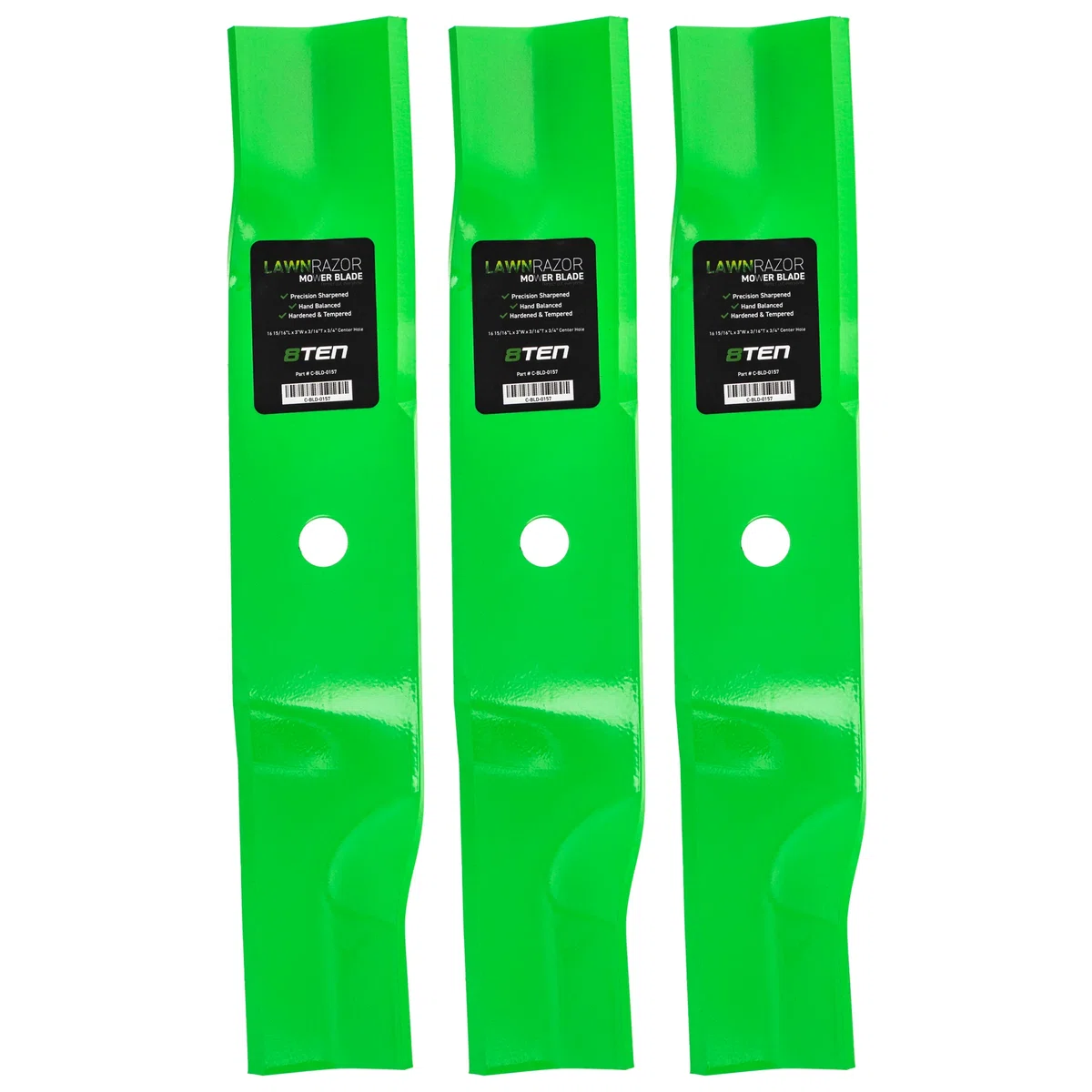 LawnRAZOR High Lift Blade For Cub Cadet Craftsman DeWalt 942-04417 02005017 01005336 742-04417 | 3-PACK