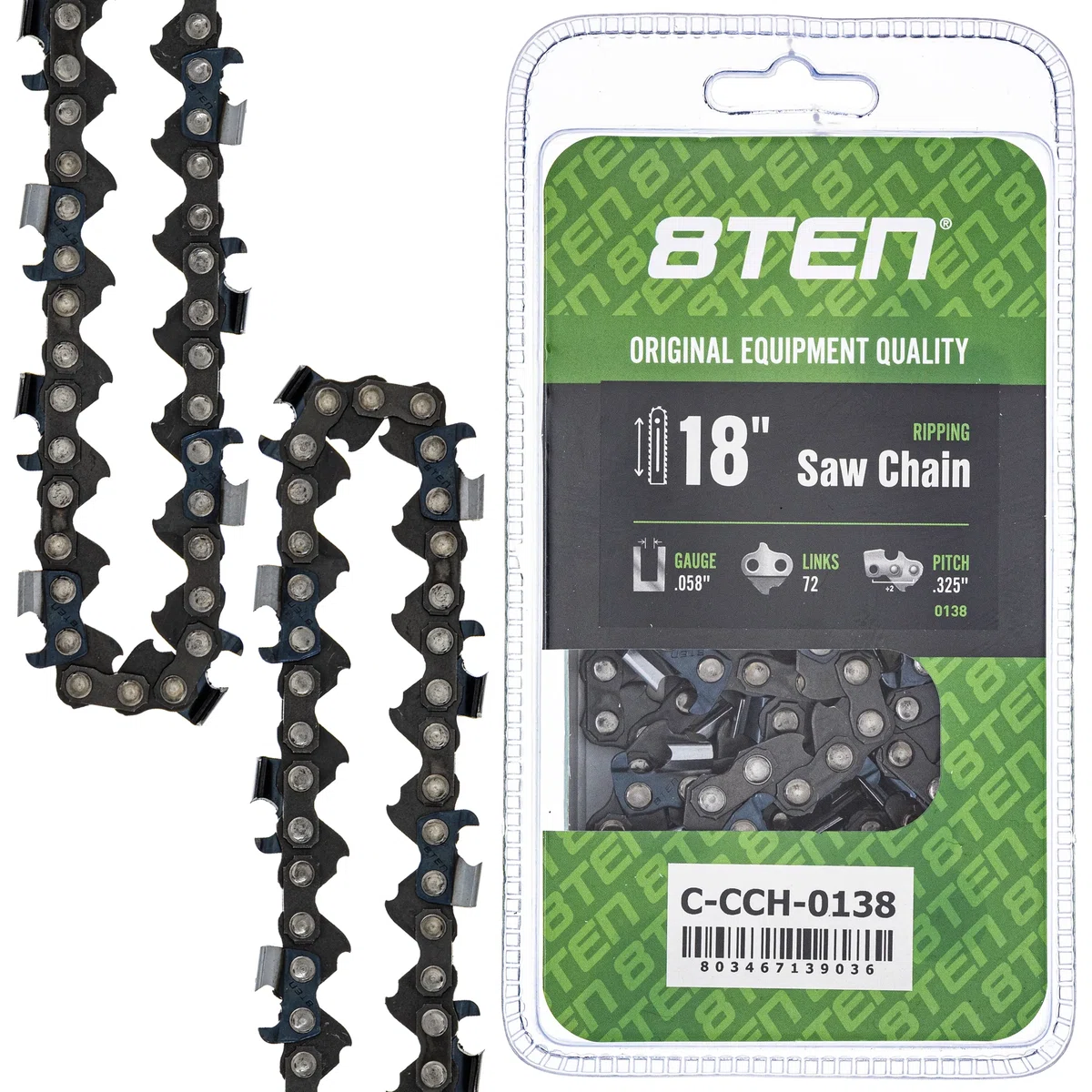 Chainsaw Chain 18 Inch .058 .325 72DL For Solo Makita Homelite 21LPX072G 25RS372E 501840472