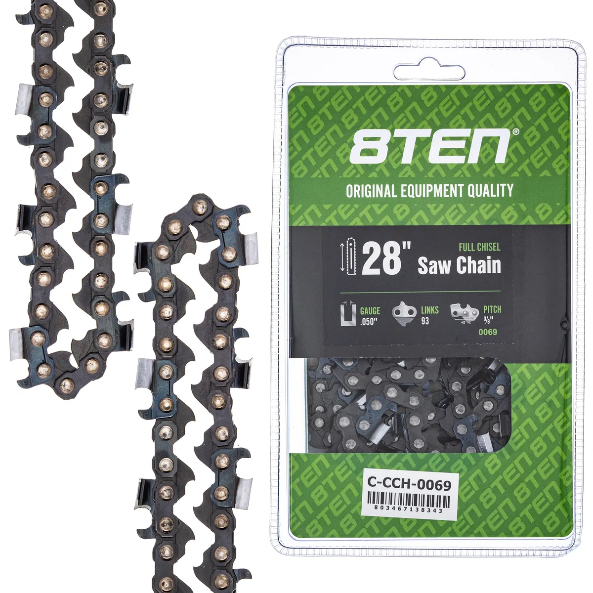 Chainsaw Chain 28 Inch .050 3/8 93DL For Homelite Echo 585550093 72EXJ093G 72EXL093G 72LPX093G