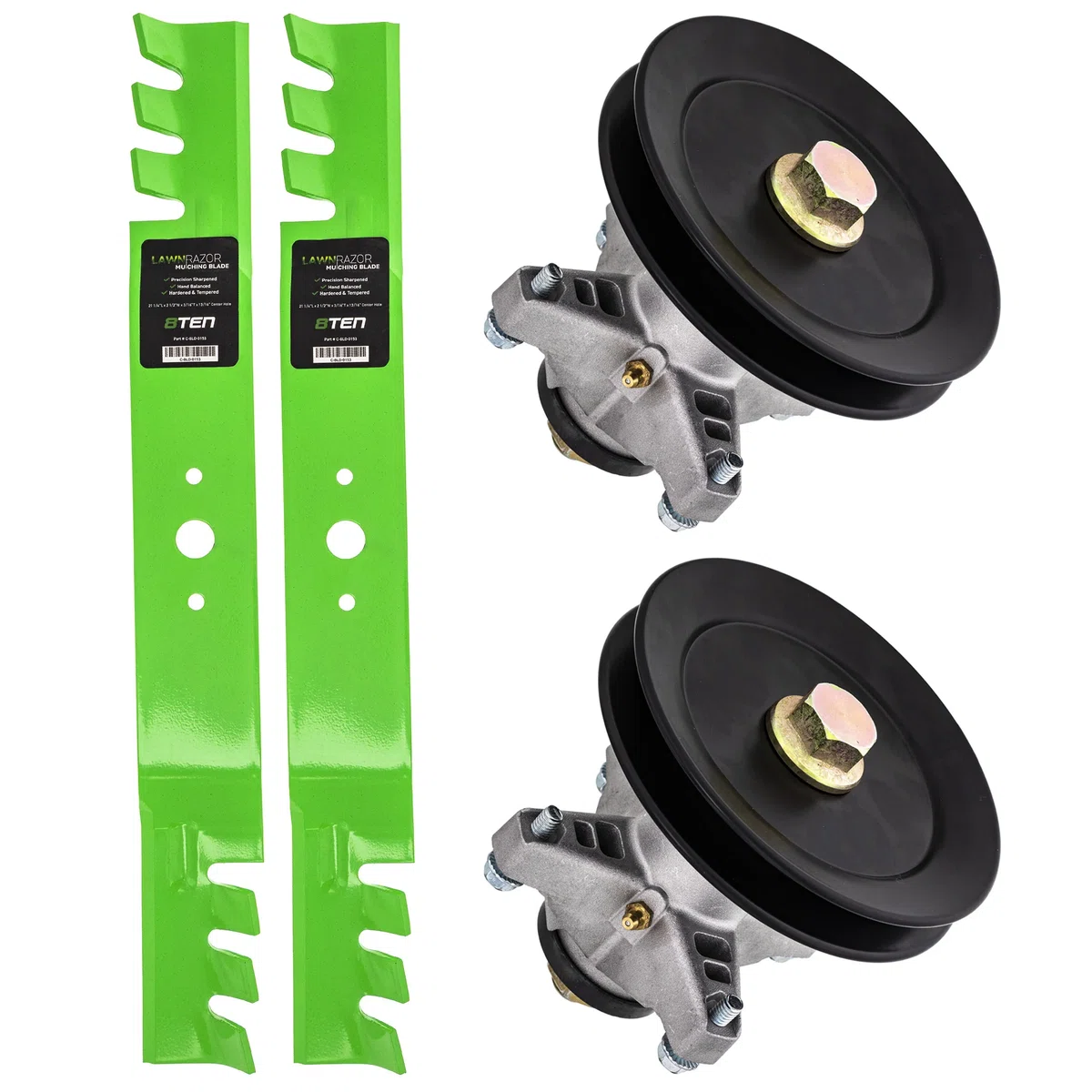 Spindle Pulley Toothed Blade Kit For Cub Cadet MK1002275