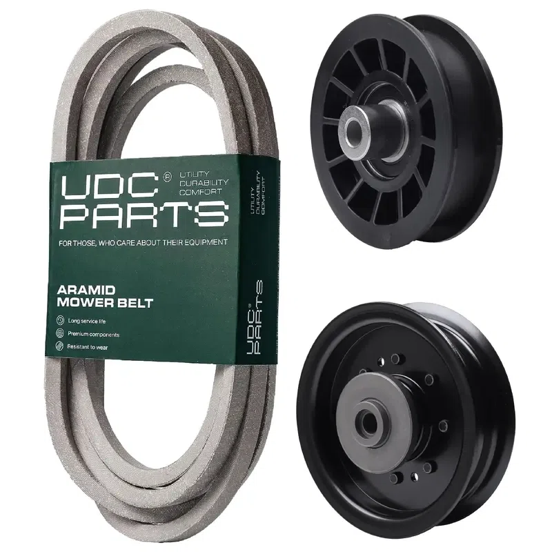UDC Parts Mower Kit / Belt 539117245 + Pulley 532194327 + Pulley 532196104 / Fits Husqvarna LT1597