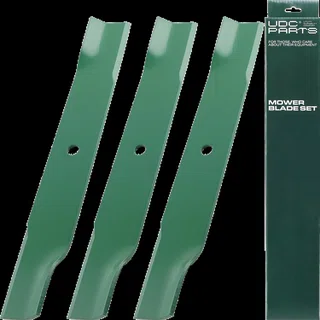 UDC Parts 601124 Mower Blades for Hustler 54 Inch Raptor SD Fastrak 797696 Raptor SDX X XD XL 797704 Big Dog 601013 602416 797712 / 3 Pack Low Lift Blades