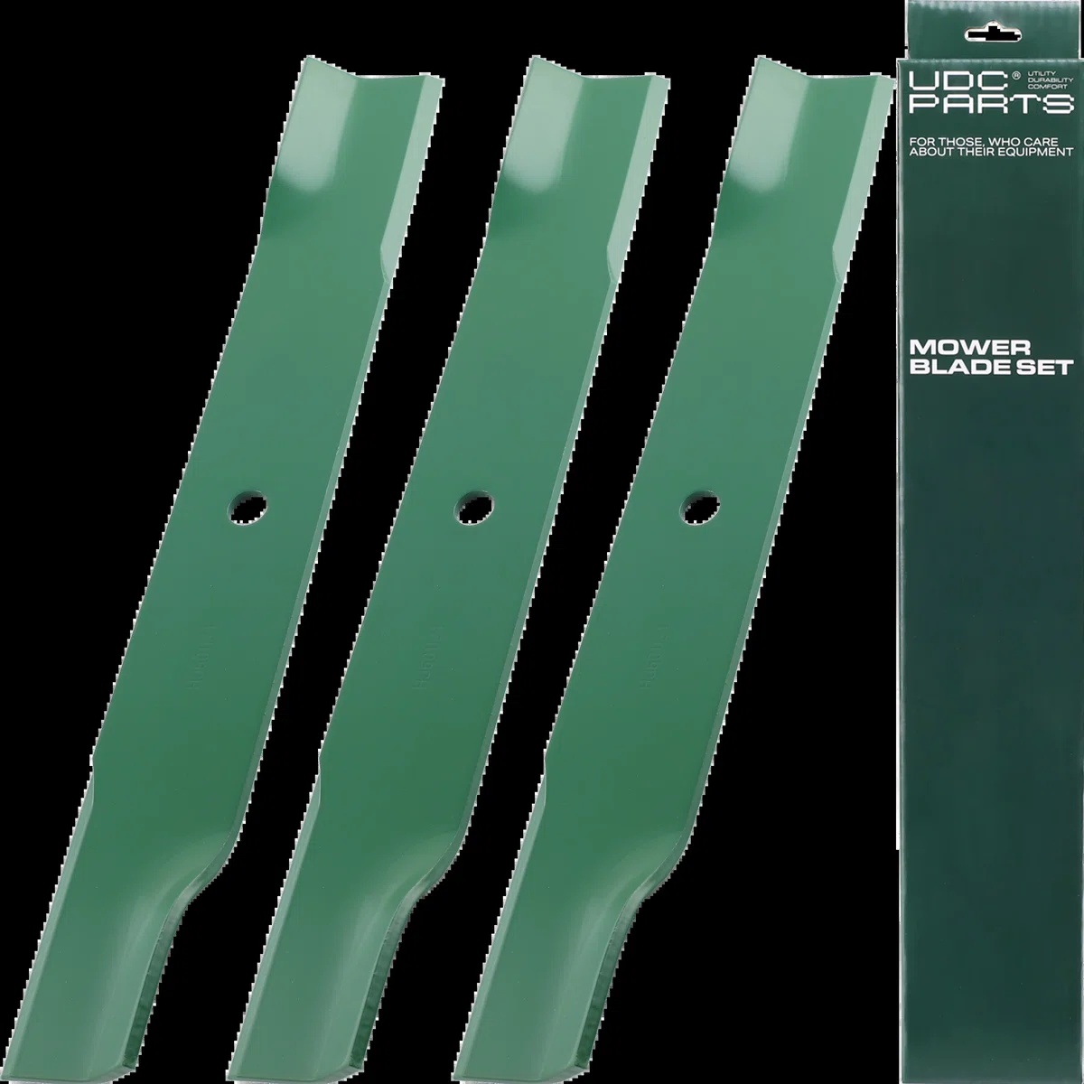 UDC Parts 601124 Mower Blades for Hustler 54 Inch Raptor SD Fastrak 797696 Raptor SDX X XD XL 797704 Big Dog 601013 602416 797712 / 3 Pack Low Lift Blades