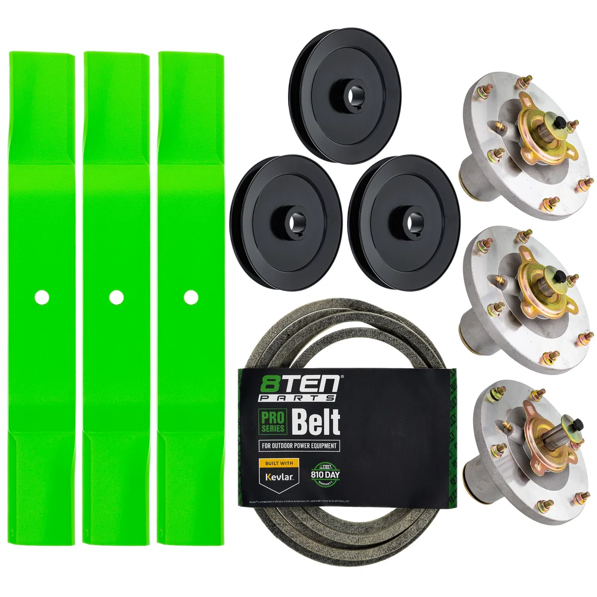 Blade Spindle Belt Kit for Grasshopper 3461r 3452 52-Inch 320236 623763