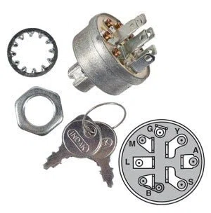 Replaces Keyed Ignition Switch for Murray, AYP, MTD, Husqvarna & Briggs | 9623