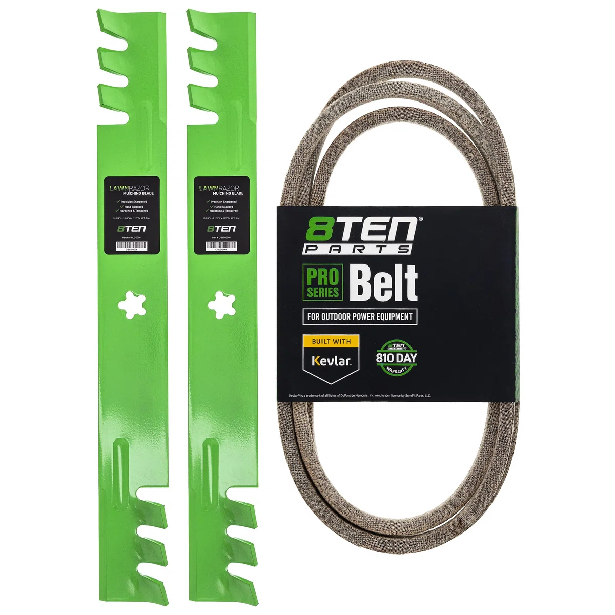 Mower Blades & Deck Belt Kit For Husqvarna Jonsered MK1007776