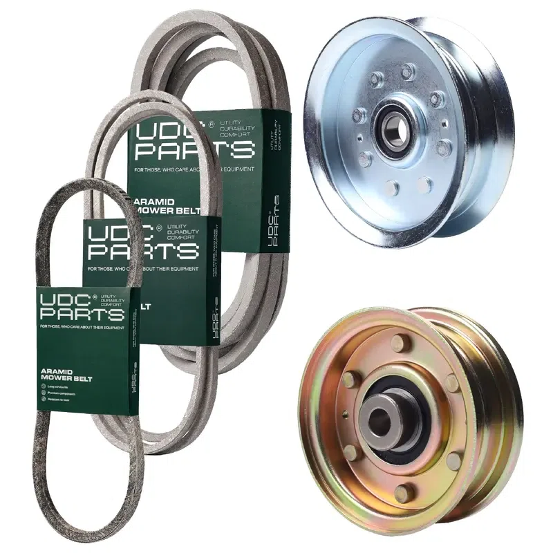 UDC Parts Mower Kit / Belt 754-04033 + Belt 754-04249 + Belt 754-0468 + Pulley 756-04224 + Pulley GY20629 / Fits Yard-Man LT-42