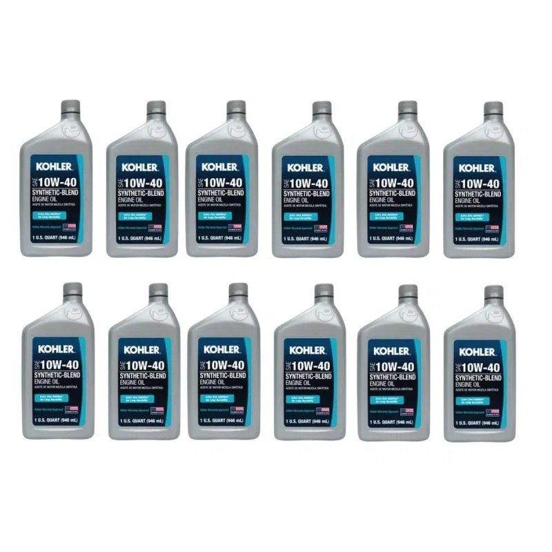 Kohler Part Number 25 357 70-S Genuine OEM Case 10W40 Synthetic Blend Engine Oil