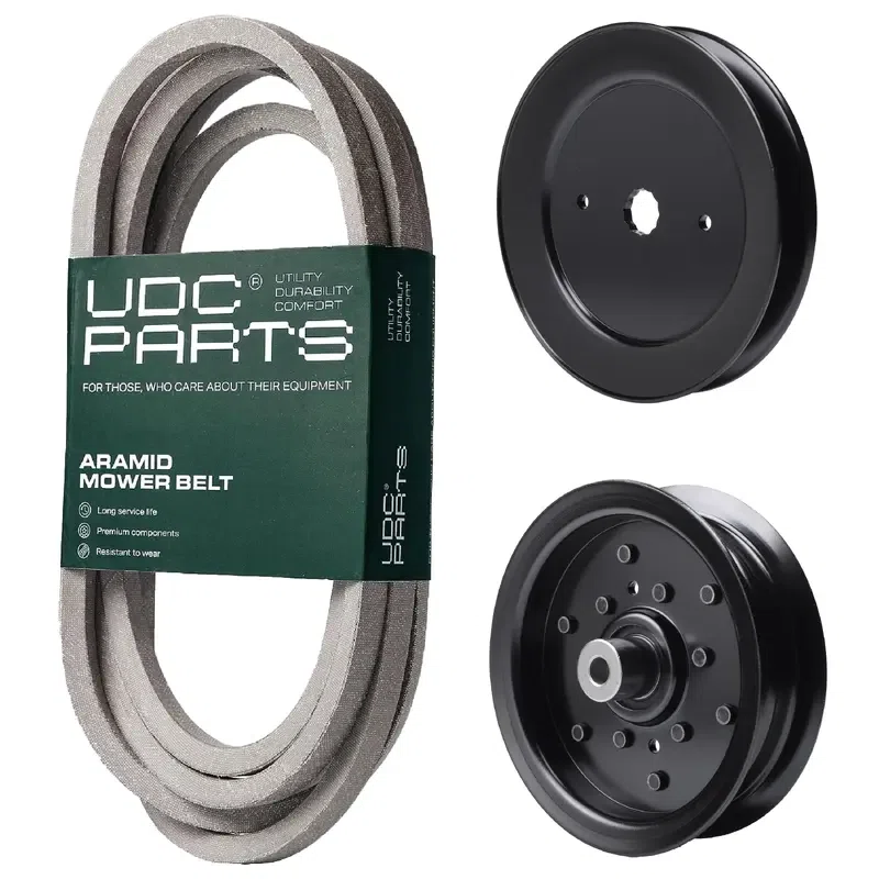 UDC Parts Mower Kit / Belt 196103 + Pulley 129861 + Pulley 532196106 / Fits Jonsered 2754GTHI LGT54 LT2227A2