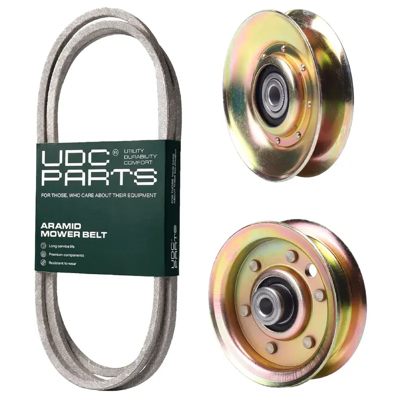 UDC Parts Mower Kit / Belt 180808 + Pulley 127783 + Pulley 173437 / Fits Jonsered LT2122A2
