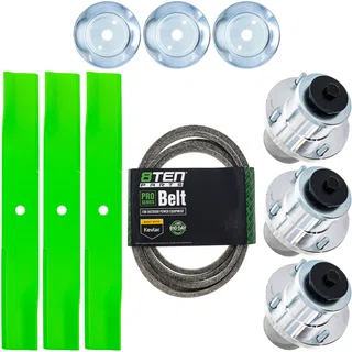 Blade Spindle Belt Kit for Hustler FasTrak 54-Inch 601124 607208 604664