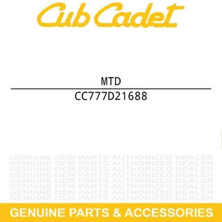 MTD 777D21688 LABEL-BELT COVER-C