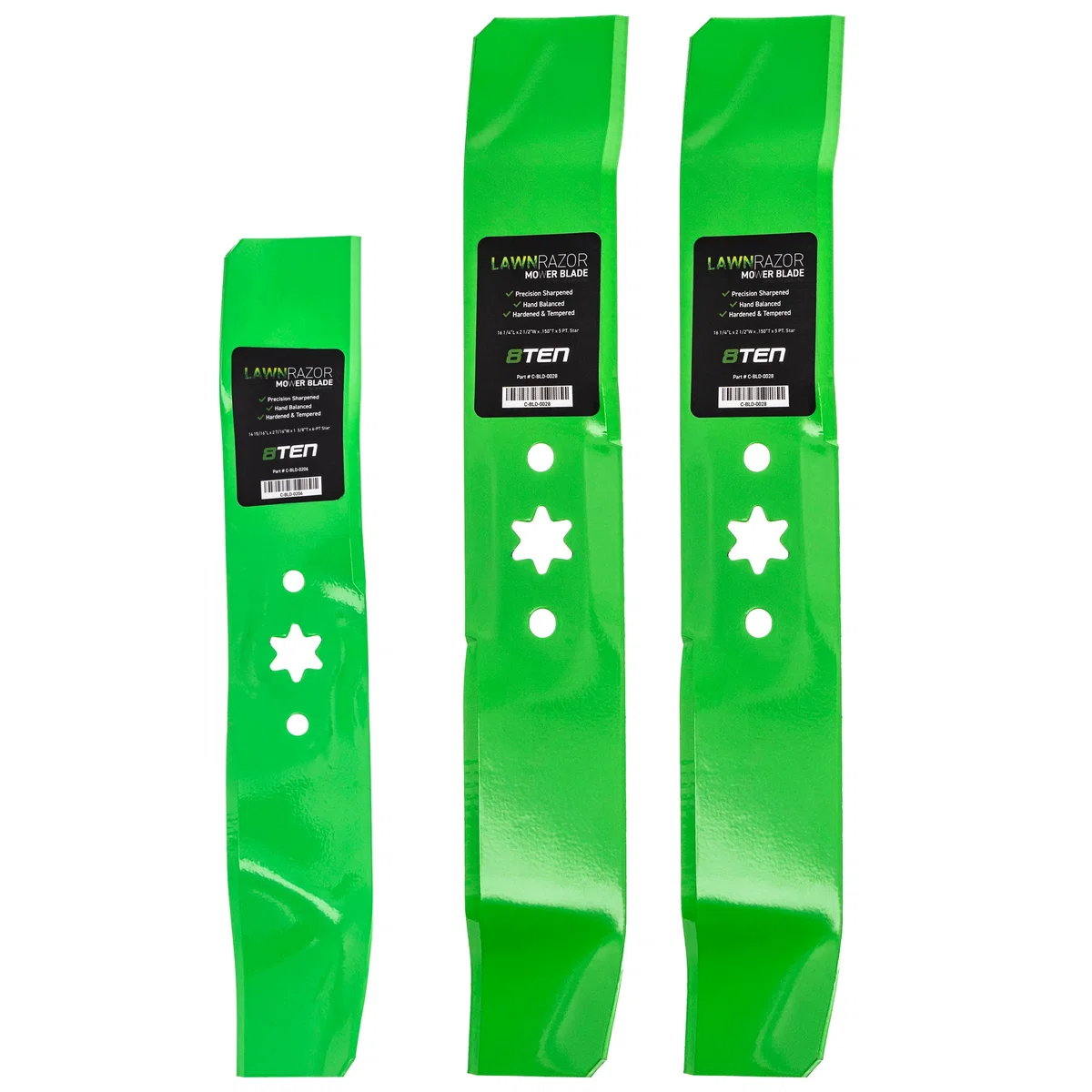 LawnRAZOR Deck Mower Blade Set For Huskee Ranch King Troy-Bilt MK1002447