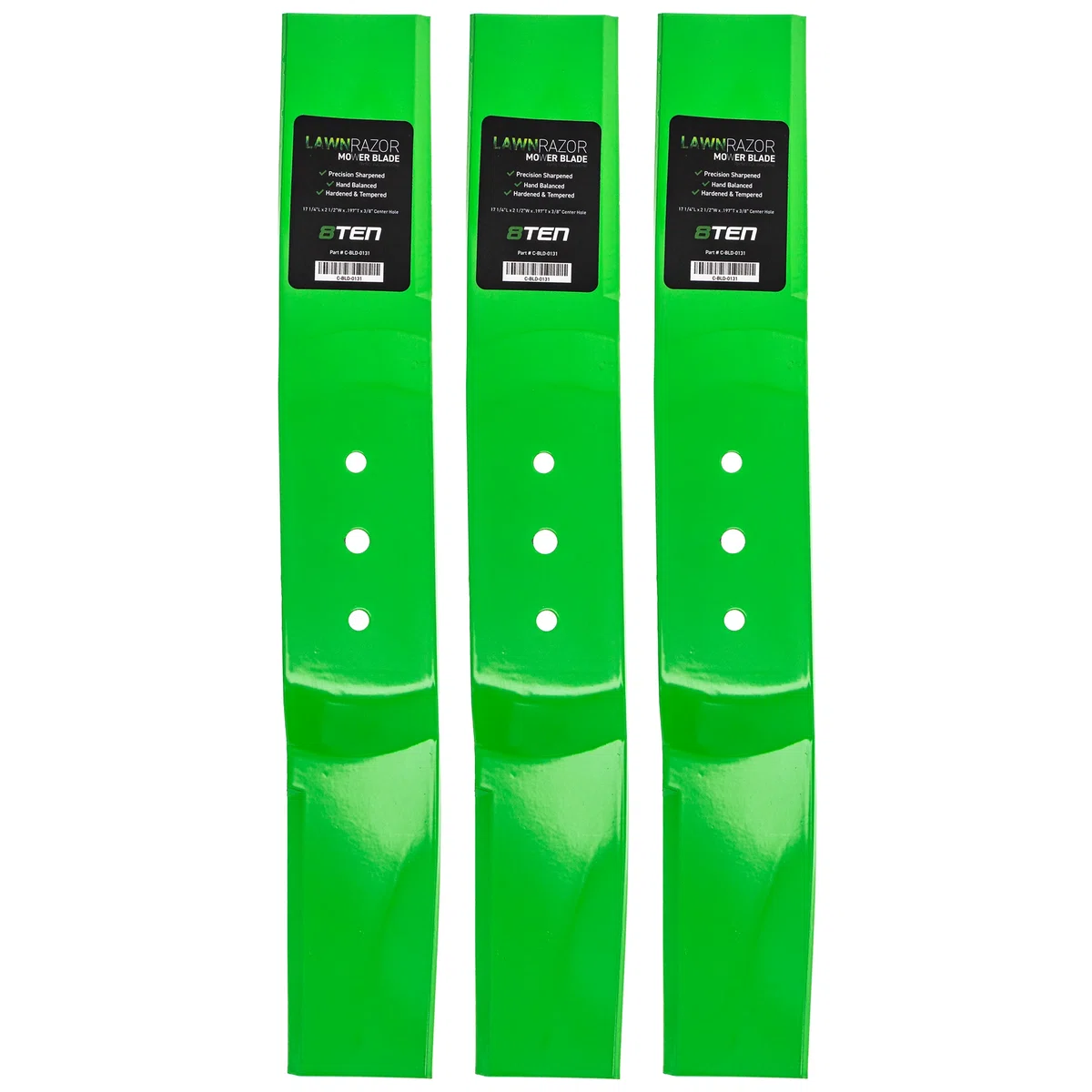 LawnRAZOR High Lift Blade For White Outdoor Yard-Man MTD 742-0171B 742-0171 942-0171B OEM-742-0171B | 3-PACK