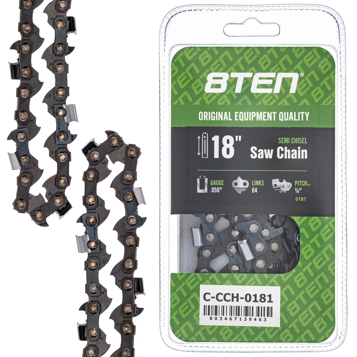 Chainsaw Chain 18 Inch .050 3/8 64DL For Makita Tanaka Skil 72LPX064G 72LPX64CQ H4664 33RS364E