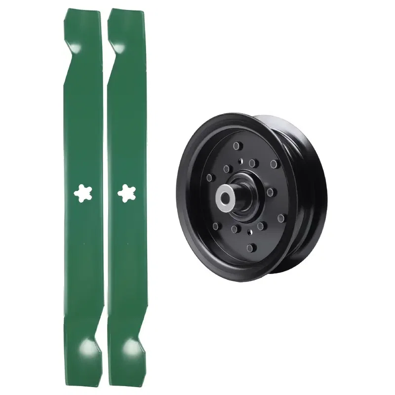 UDC Parts Mower Kit / Pulley 532196106 + 2 Pack Blades 138971 / Fits Murray 42L17G60-00 17.5 Gross HP 42" Export 42L18G60X8A 18.5HP 42" 7800735 17.5HP 42" King MS18542 18.5 Gross TP 42"