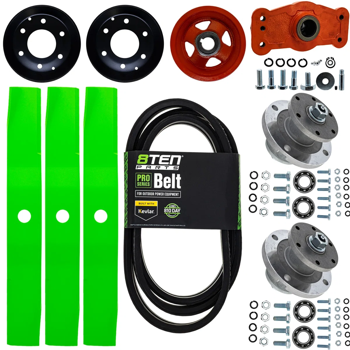 Blade Spindle Belt Kit for Kubota BX1500D RCK54-15BX 54-Inch Deck
