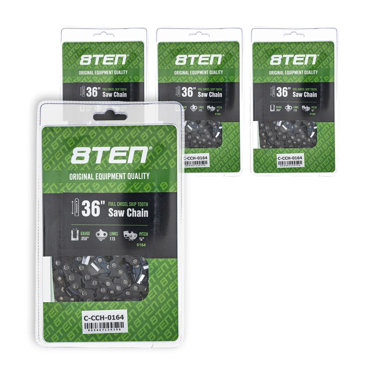 Chainsaw Chain 36 Inch .058 3/8 115DL For Husqvarna 501842815 73EXL115G 581626915 73EXJ115G | 4-PACK