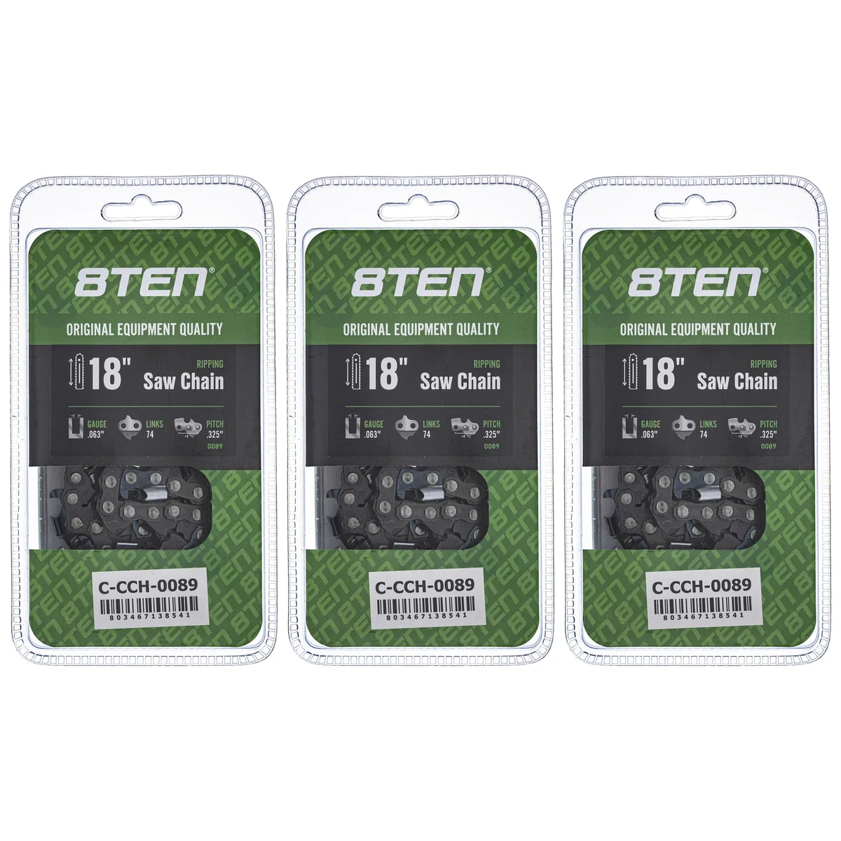 Chainsaw Chain 18 Inch .063 .325 74DL For Stihl Solo Homelite 22BPX074G 22LPX074G 591104274 | 3-PACK
