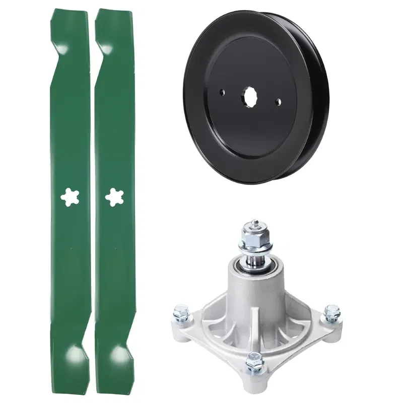 UDC Parts Mower Kit / Pulley 129861 + Spindle 532174356 + 2 Pack Blades 138971 / Fits Jonsered LT2122A2